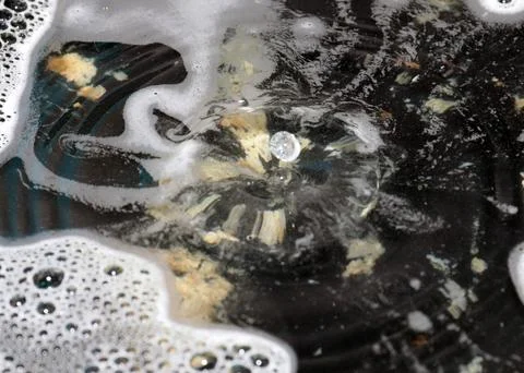 The surface of dirty water Stock Photos