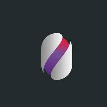 Surface divided into two parts. Vector zero number design Stock Illustration