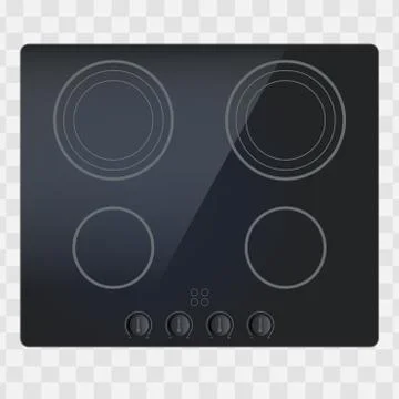 Surface of electric and inductive hob Stock Illustration