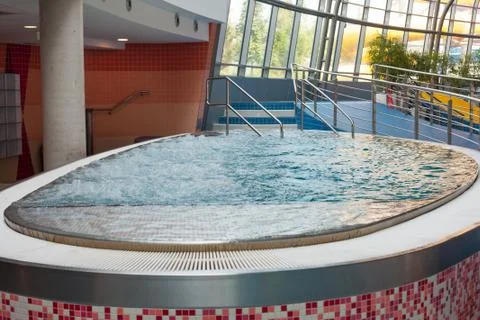 Surface enabled whirlpool tubs. Stock Photos