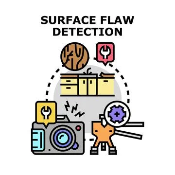 Surface flaw detection method checking material quality Иллюстрация