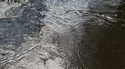 Surface of flowing water. Stock Footage 49689888