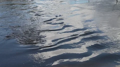 Surface of flowing water. Stock Footage 49689912