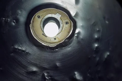 The surface of the glowing metal Stock Photos