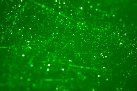 The surface of the green plastic bottle, macro Foto stock