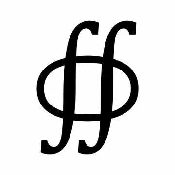 Surface integral sign Illustrazione stock