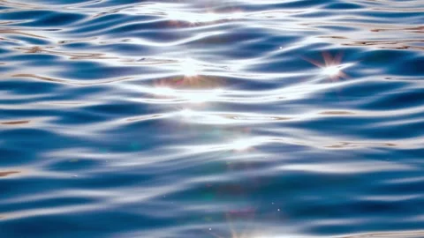 The surface of the lake is sparkling - the sunset-collection Stock Footage 258884536