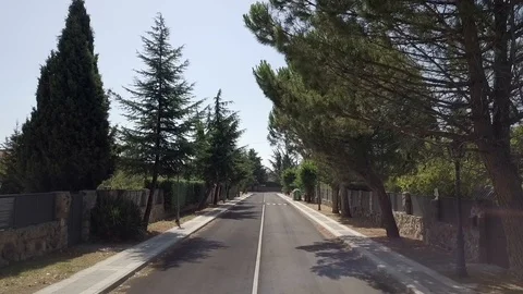 Surface level of two sporty twin sisters running on a street Stock Footage 115071775