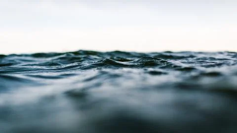 Surface level view of sea Stock Photos