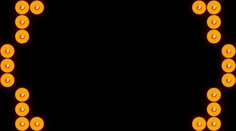 Surface with light bulbs or projectors, computer generated. 3d rendering led Stock Illustration