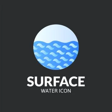 Surface logo template Stock Illustration