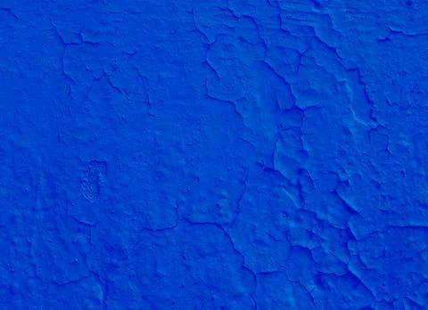 The surface is made of blue paint. Stock Photos