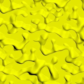 The surface is made of yellow gold with smooth depressions and damages.  Stock Illustration