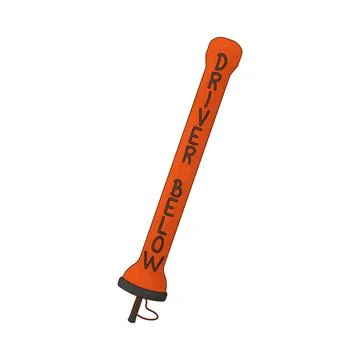 Surface marker buoy illustration Stock Illustration