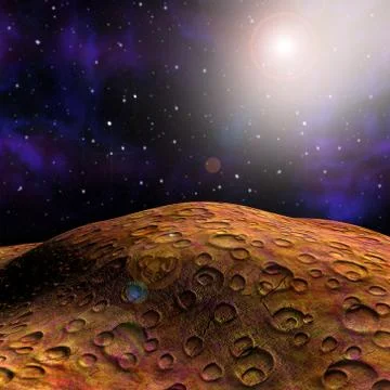 Surface of the mars Stock Illustration