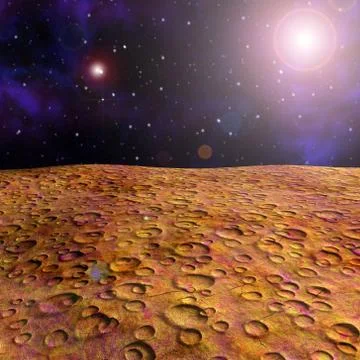 Surface of the mars Stock Illustration