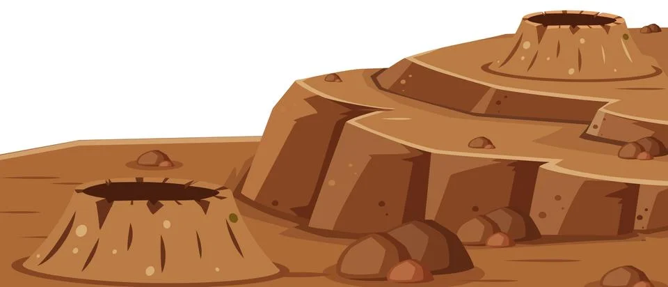 A surface of mars Illustrazione stock