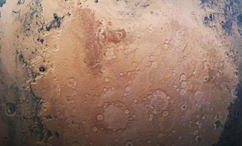 Surface of Mars. View from space. Stock Photos