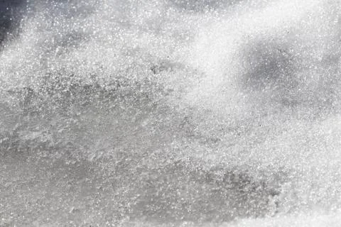 The surface of the melting snow Stock Photos