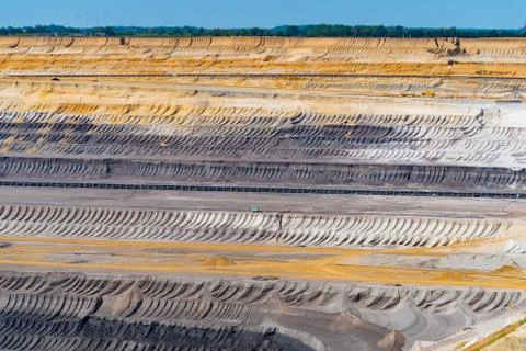 Surface mining in Germany Stock Photos