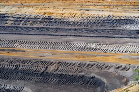 Surface mining in Germany Stock Photos