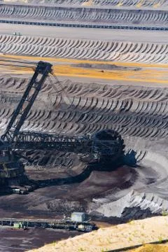 Surface mining in Germany Stock Photos