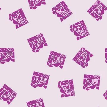 Surface mining glyph seamless pattern Illustrazione stock