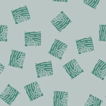 Surface mining glyph vector seamless pattern Illustrazione stock