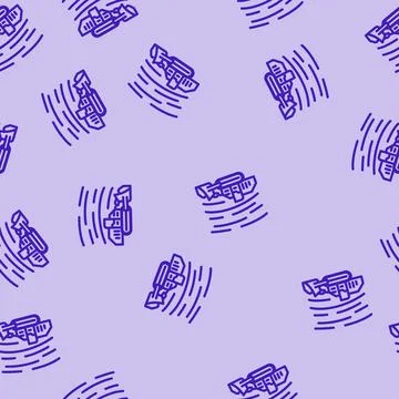 Surface mining line vector seamless pattern Stock Illustration