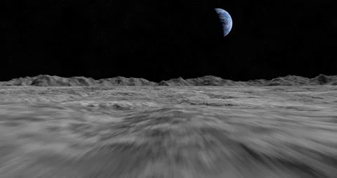 Surface of the Moon (2160p 23.976) Stock Footage 170194625