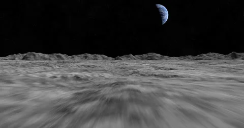 Surface of the Moon (2160p 25fps) Video stock 170194629