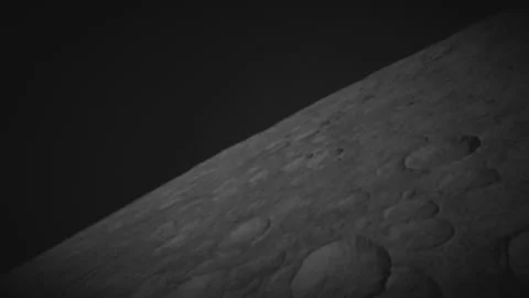 The surface of the moon and the craters on it Video stock 289774917