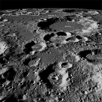 Surface on the moon Stock Photos