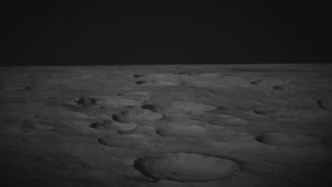 Surface Of The Moon As The Terminator Sweep The Surface Highlighting The Craters Stock Footage 289774461