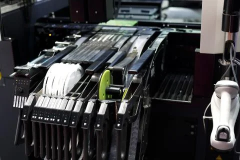 Surface mount technology placement machine Stock Photos