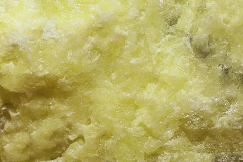 Surface of native sulfur crystals Stock Photos