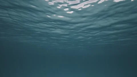 Surface of ocean from below underwater background pov Stock Footage 316252659