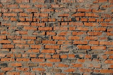 Surface of an old red brick wall grunge background texture Stock-Fotos