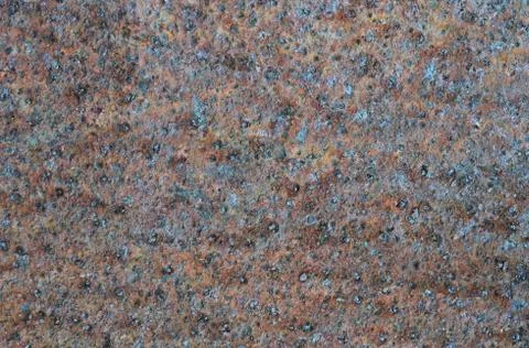 The surface of the old rusty gate close-up. Stock Photos