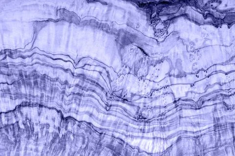 Surface of olive tree slab toned in very peri color Stock Photos