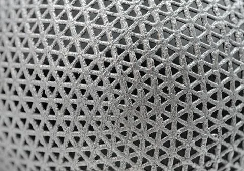 Surface of an openwork metal sphere Stock Photos