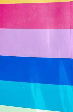The surface is painted in the colors of the rainbow. Multicolored stripes are Stock Photos