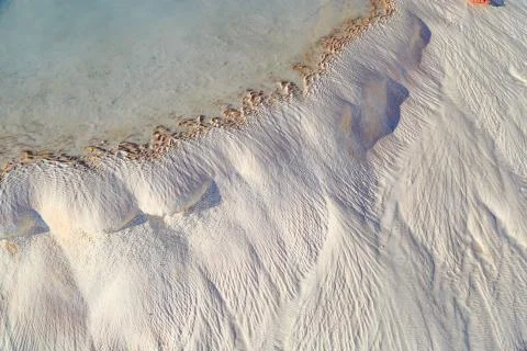 Surface of Pamukkale Stock Photos
