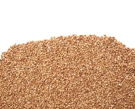 Surface partially covered with the buckwheat Stock Photos