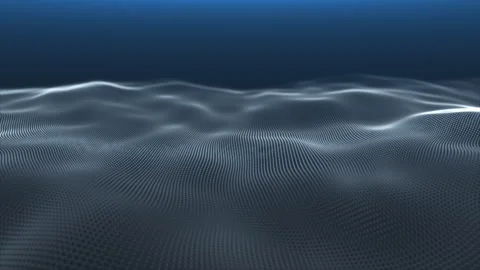 A surface of particles on a blue background Stock Footage 246855498