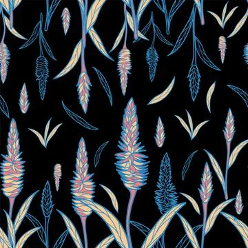 Surface pattern design. Great for retro summer fabric, scrapbooking, gift wra Stock Illustration