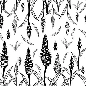 Surface pattern design. Great for retro summer fabric, scrapbooking, gift wra Stock Illustration