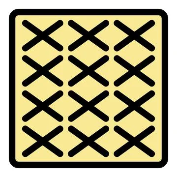 Surface paving icon color outline vector Ilustración de archivo