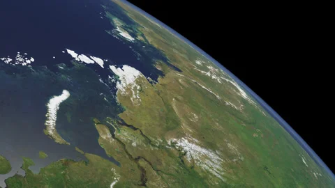 Surface of planet earth. satellite view of planet earth Vidéo 334962602