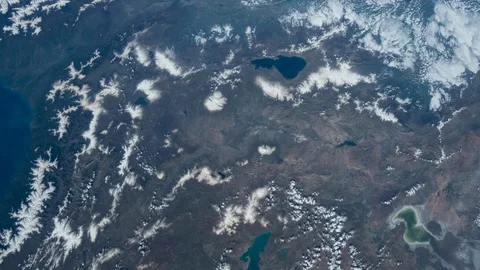 Surface of planet Earth seen from above, from International Space Station Stock Footage 90791335